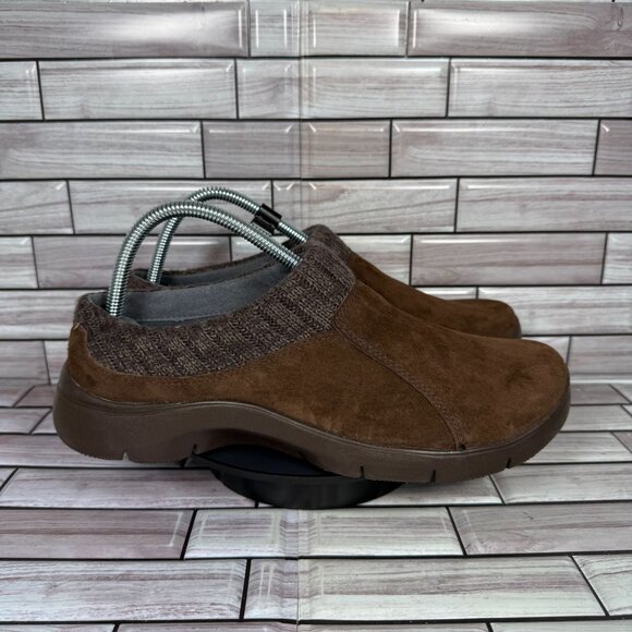 Dansko Women's Brown Suede Slip-On EMILY Clogs Shoe Size EU 41/ US 10.5 - Picture 1 of 9
